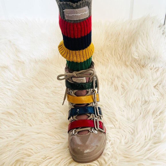 Fornarina Fashion Glam Apres Ski Platform Boot 6.5 - Picture 11 of 14